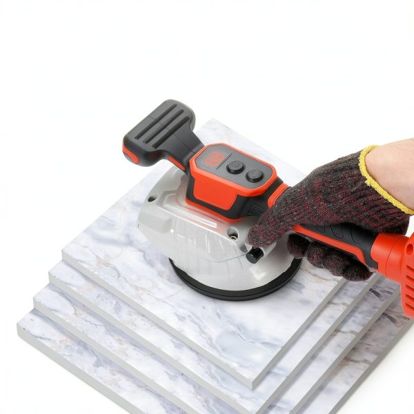 Tile Vibration Leveling Machine TOOVEM Cordless 8‑Speed 5‑Inch Suction-2