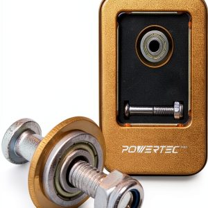 POWERTEC PRO Tungsten Carbide Scoring Wheel 22mm Gold Titanium Cutter-0