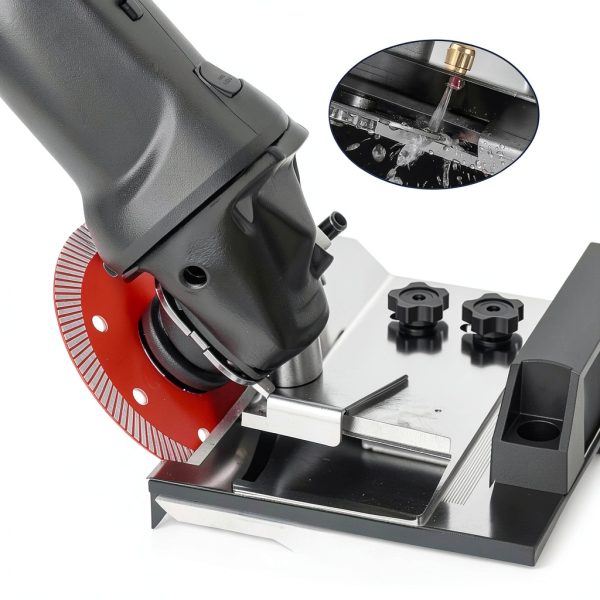 Angle Grinder Stand Set LeadGoods 6‑Piece Tile 45° Chamfer Kit-4