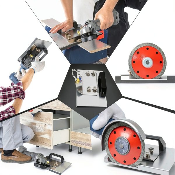 Angle Grinder Stand Set LeadGoods 6‑Piece Tile 45° Chamfer Kit-7