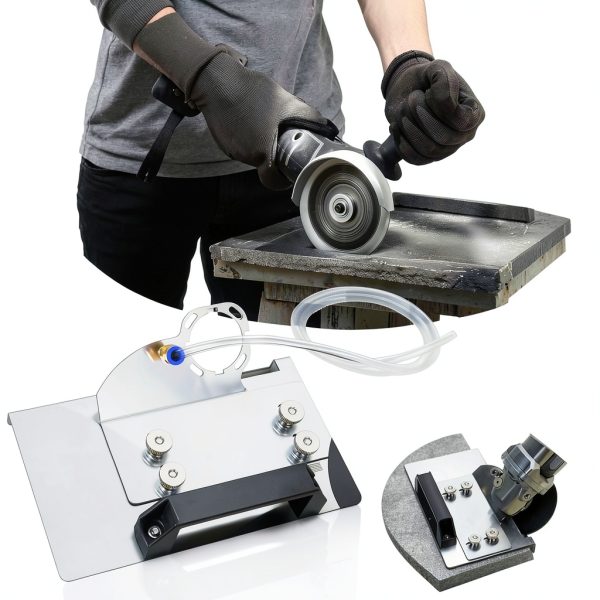 Angle Grinder Stand Set LeadGoods 6‑Piece Tile 45° Chamfer Kit-3